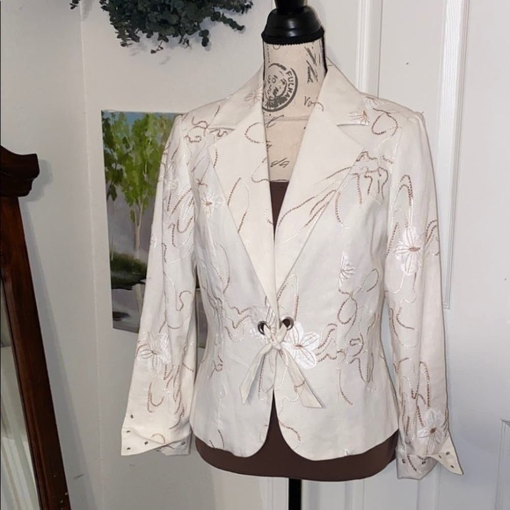 🍂🍁INSIGHT, Linen and rayon jacket 🍁💐